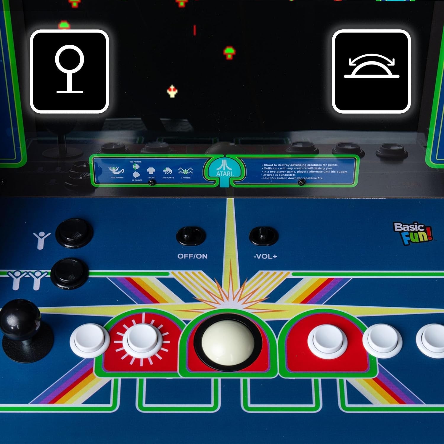 Atari Centipede Ultra Series arcade machine with 17-inch screen and classic trackball controls