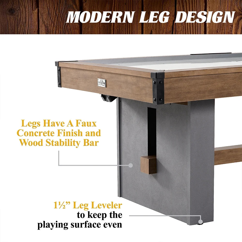 Barrington 7-foot urban air hockey table with electronic scoring and faux concrete legs