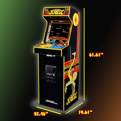 Arcade1Up Rampage and Joust Deluxe arcade machine with light-up marquee
