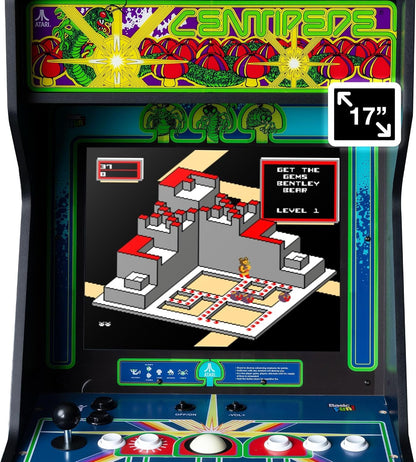 Atari Centipede Ultra Series arcade machine with 17-inch screen and classic trackball controls