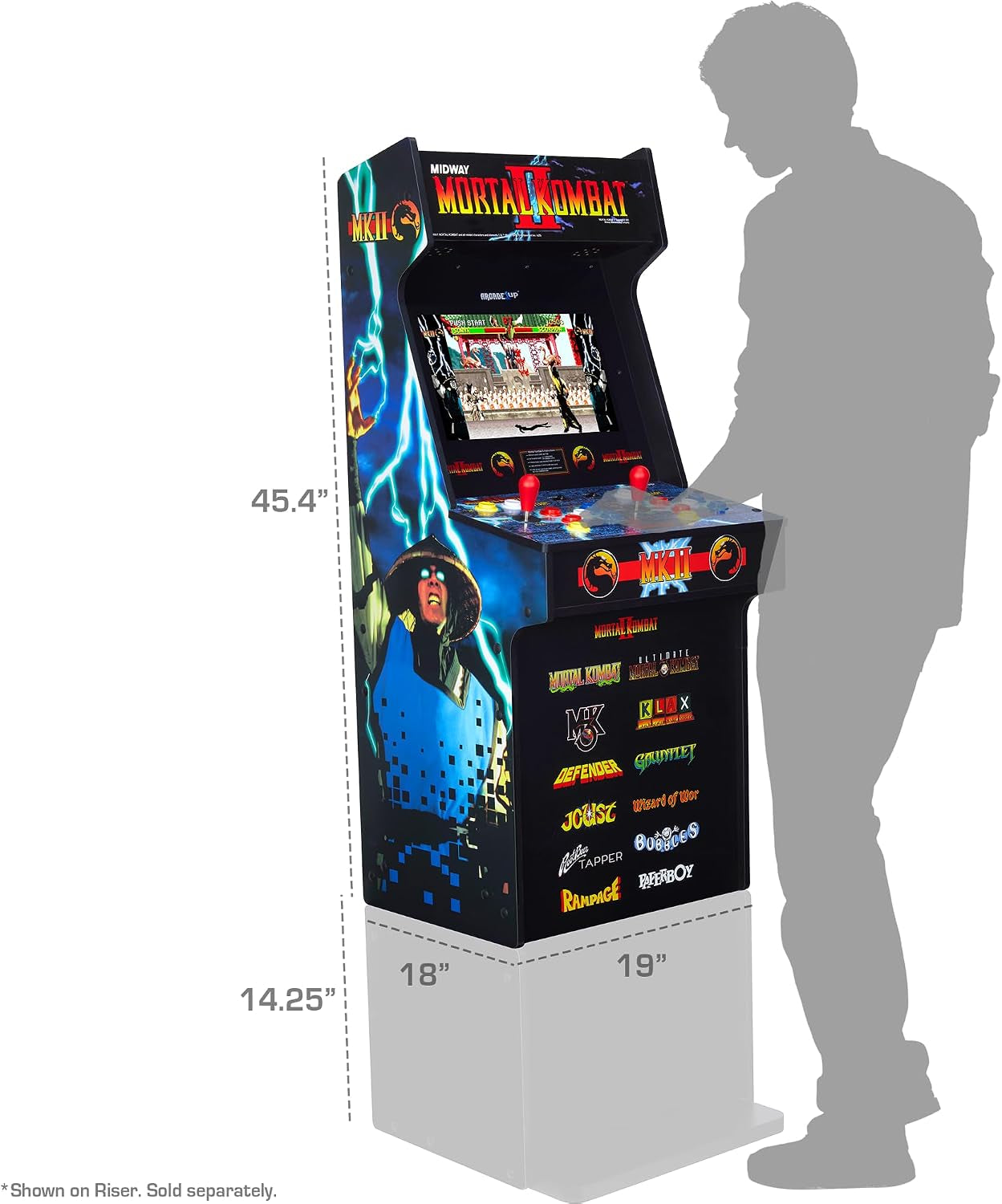 Arcade1Up Mortal Kombat Classic SE arcade machine with 15.6-inch display