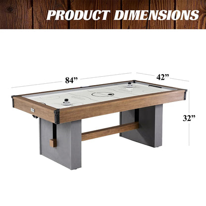 Barrington 7-foot urban air hockey table with electronic scoring and faux concrete legs