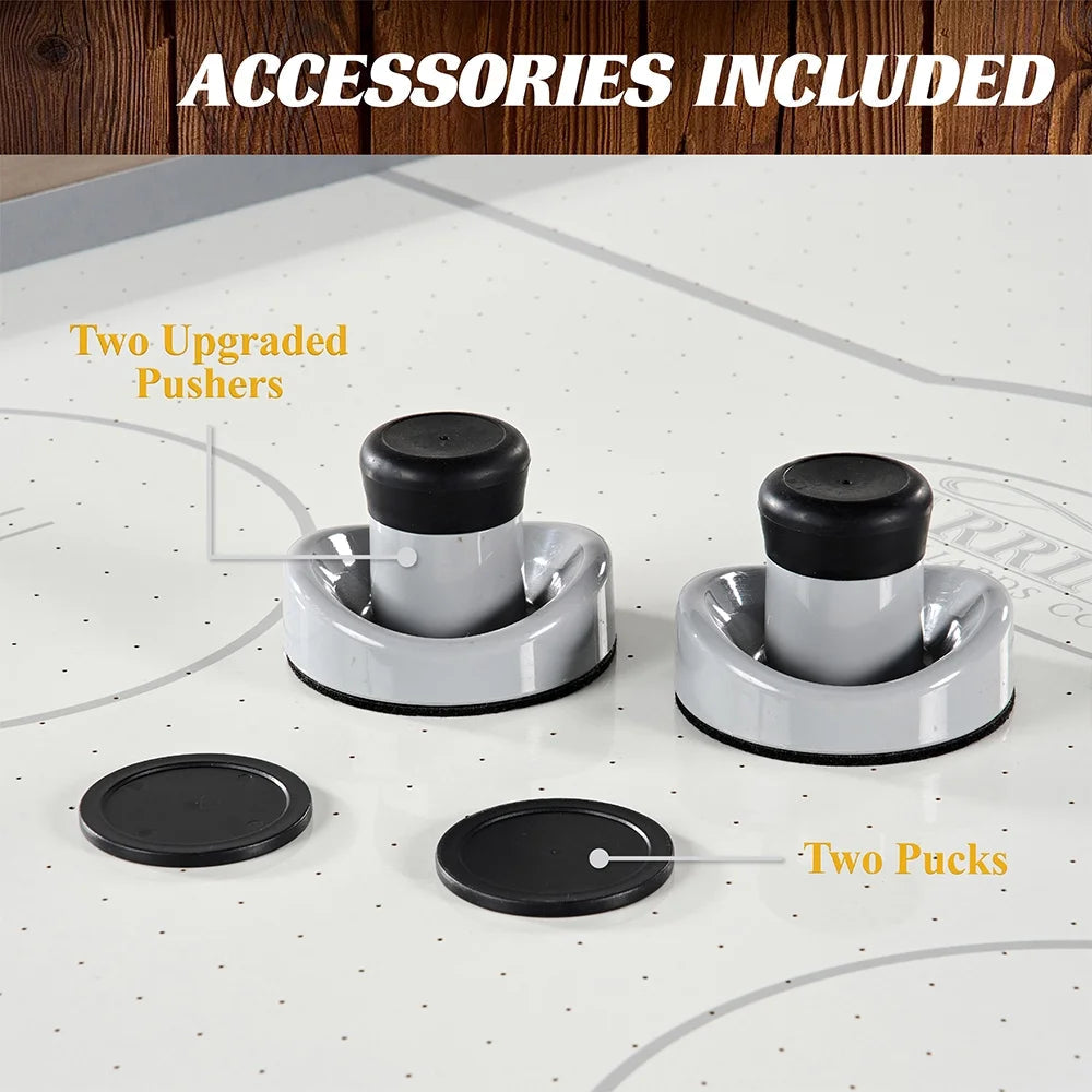 Barrington 7-foot urban air hockey table with electronic scoring and faux concrete legs