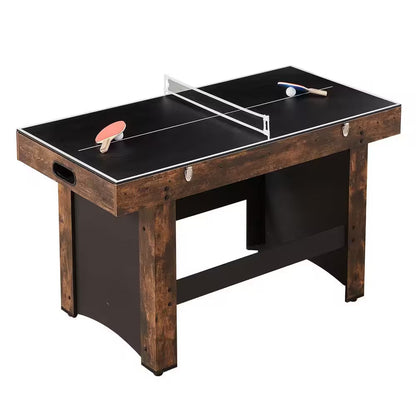 54-inch three-in-one game table for air hockey, foosball and table tennis